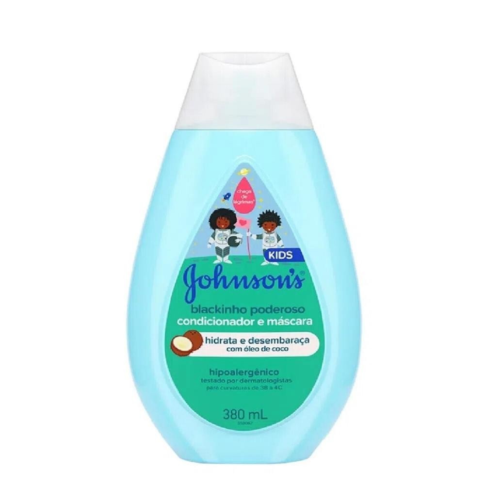 Condicionador e Mascara Johnson's Kids Blackinho Poderoso 380ml