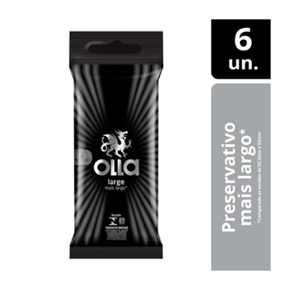 Preservativo Olla Large 6 Unidades em Oferta na Shopee