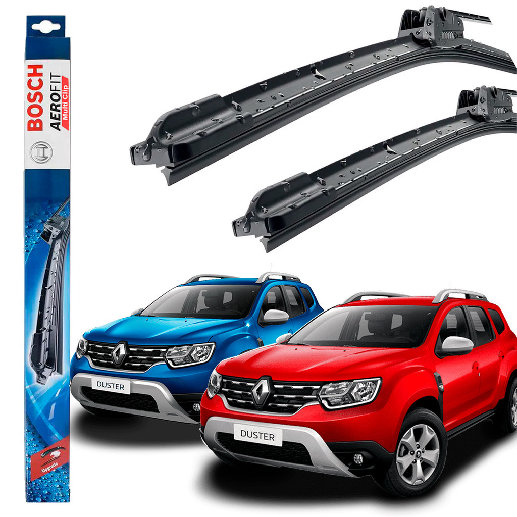 Jogo Palheta Dianteira Limpador De Parabrisa Duster 2021 2022 2023 - Original Bosch em Oferta na Shopee