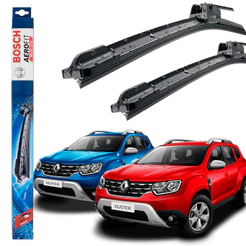 Jogo Palheta Dianteira Limpador De Parabrisa Duster 2021 2022 2023 - Original Bosch