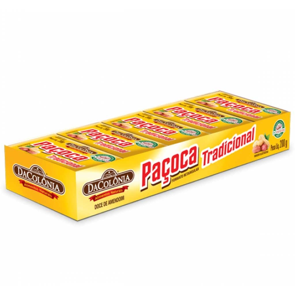 Paçoquinha Tradicional Embalada c/10 - DaColônia