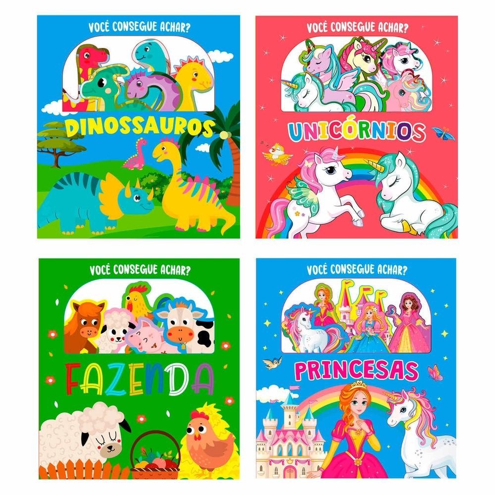 Coleção Você Consegue Achar - Kit com 4 Livrinhos