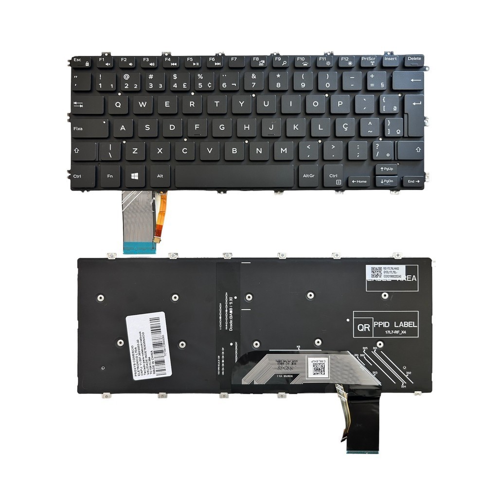 Teclado Dell Inspiron 5480 5481 5482 5485 5488 5491 5580 5582 5585 5591 7386 7580 7586 / Vostro 5481 5581