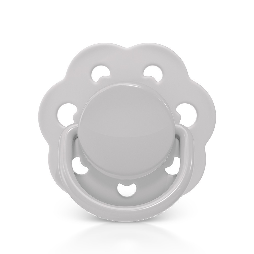 Chupeta Candy Style Bico Redondo em Silicone 0m+ Cinza Lillo