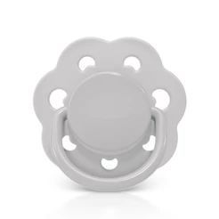 Chupeta Candy Style Bico Redondo em Silicone 0m+ Cinza Lillo