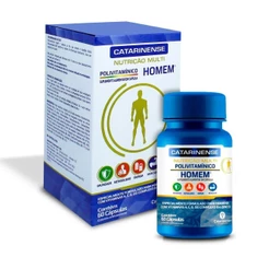 POLIVITAMÍNICO NUTRIÇÃO MULTI HOMEM COM 60 CÁPSULAS