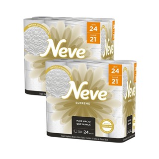 Kit 2 Papel Higiênico Neve Supreme Folha Tripla Leve 24un cada em Oferta na Shopee