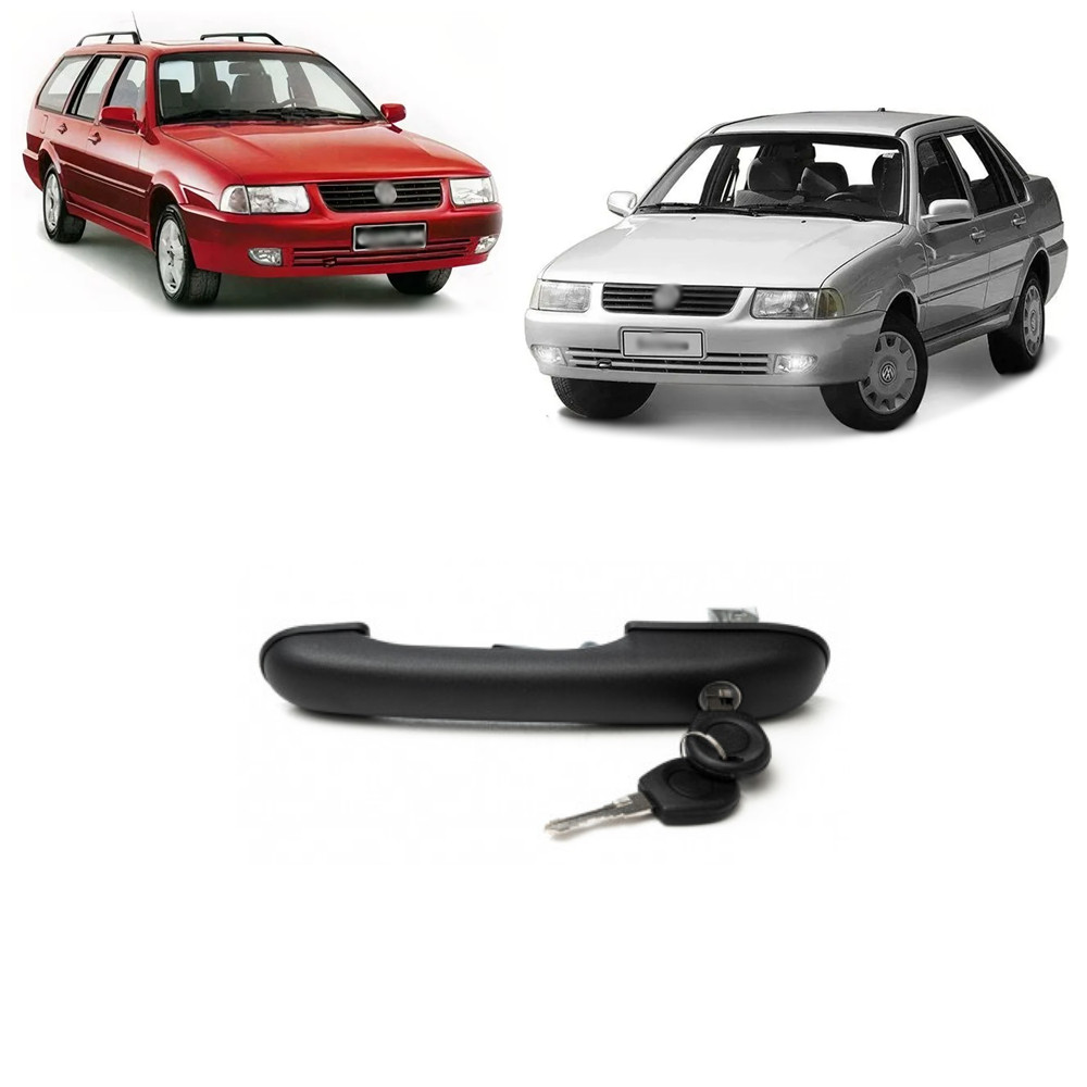 Macaneta Externa Dianteira Santana 1998 a 2006 Quantum 1998 a 2000 Com Chaves Lado Direito