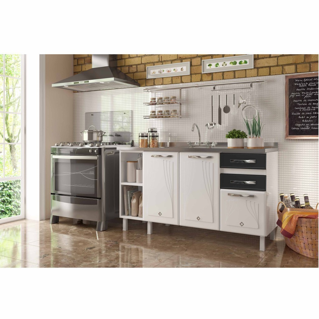 Balcão de Cozinha de Aço Telasul Star New 150cm P/ Pia · foto 2