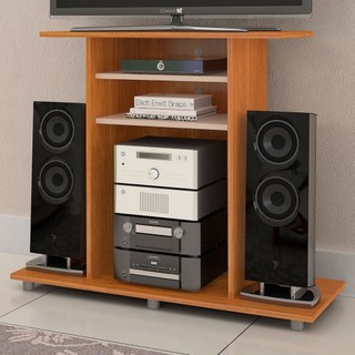 Rack para TV Até 32 Polegadas Cipó 2 Prateleiras Cinamomo/Off - Jcm Móveis em Oferta na Shopee