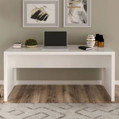 Mesa para Escritório Branco Me4109 - Tecno Mobili