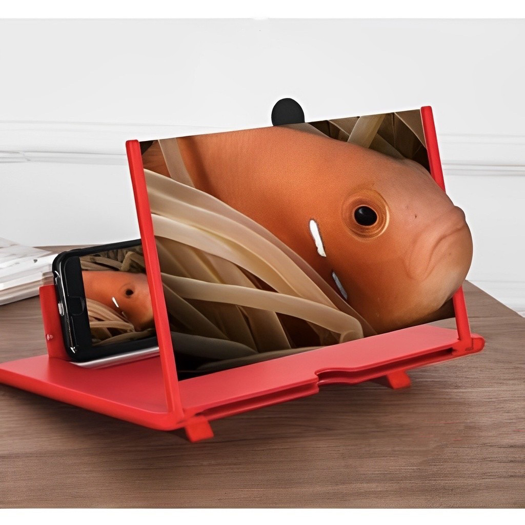 Lupa de tela do telefone 3D dobrável de 12 polegadas em Oferta na Shopee