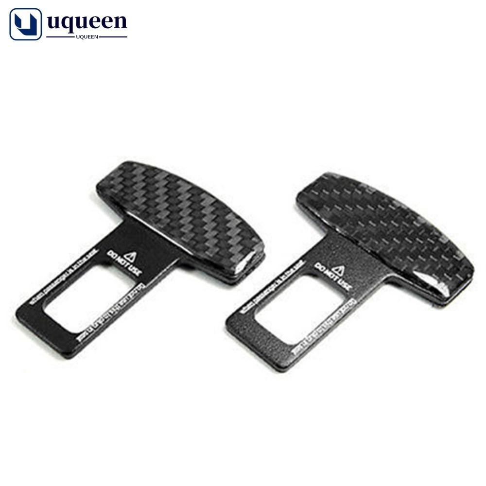 UQUEEN 1 Par Universal De Fibra De Carbono Cinto De Segurança Para Carros Fivela De Alarme B1D6
