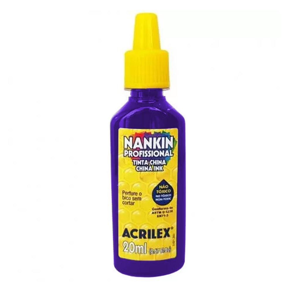 Tinta Nankin Profissional 20ML Azul Turquesa 501 Acrilex