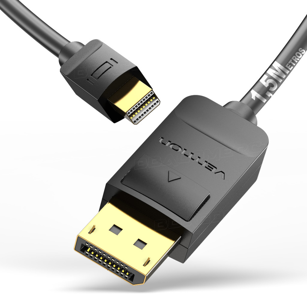 Cabo Mini DP x Displayport 1.2 4k Para Macbook Vention 1,5m