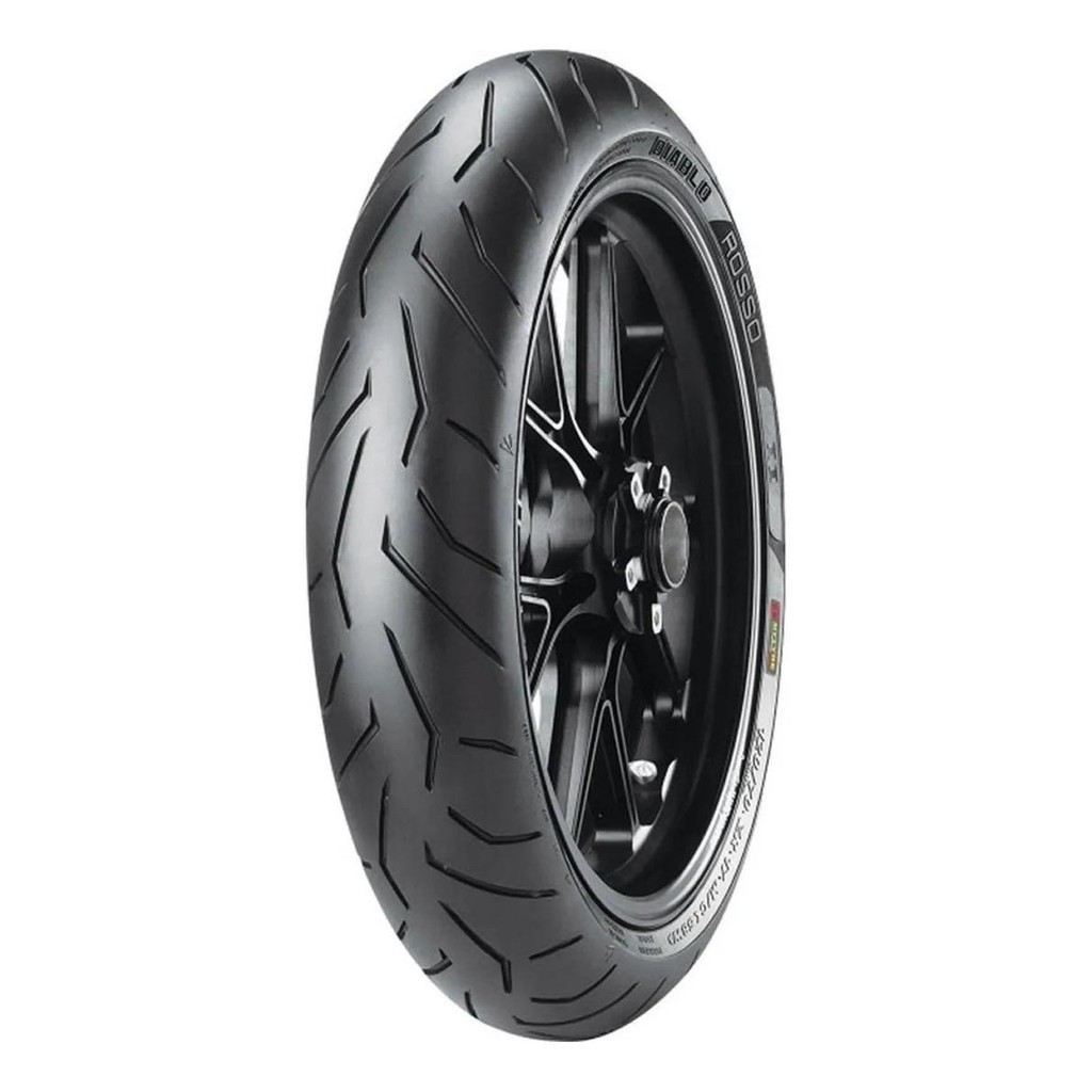 Pneu Dianteiro Pirelli Aro 17 120/70 Zr17 58w K Diablo Rosso II Esportivo R1100RS NINJA NC 750 FZR 1000 mt07 GSR 750