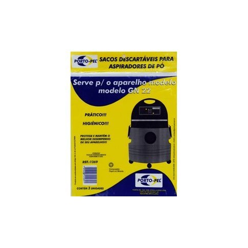 Saco aspirador lavor wash GN-22 GN-32 GNP-32 - 3 und (REF.1269)