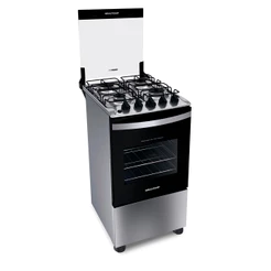 Fogão 4 Bocas a Gás Brastemp BFO4NBRUNA com Acendimento Automático Inox Bivolt