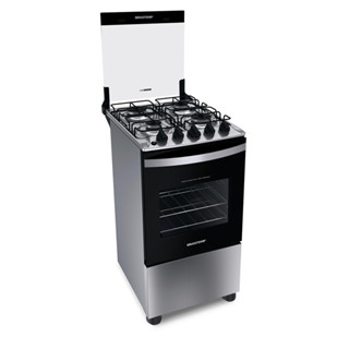 Fogão 4 Bocas a Gás Brastemp BFO4NBRUNA com Acendimento Automático Inox Bivolt em Oferta na Shopee
