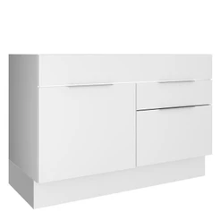Balcão de Pia Madesa Stella 1 Porta e 2 Gavetas - Branco