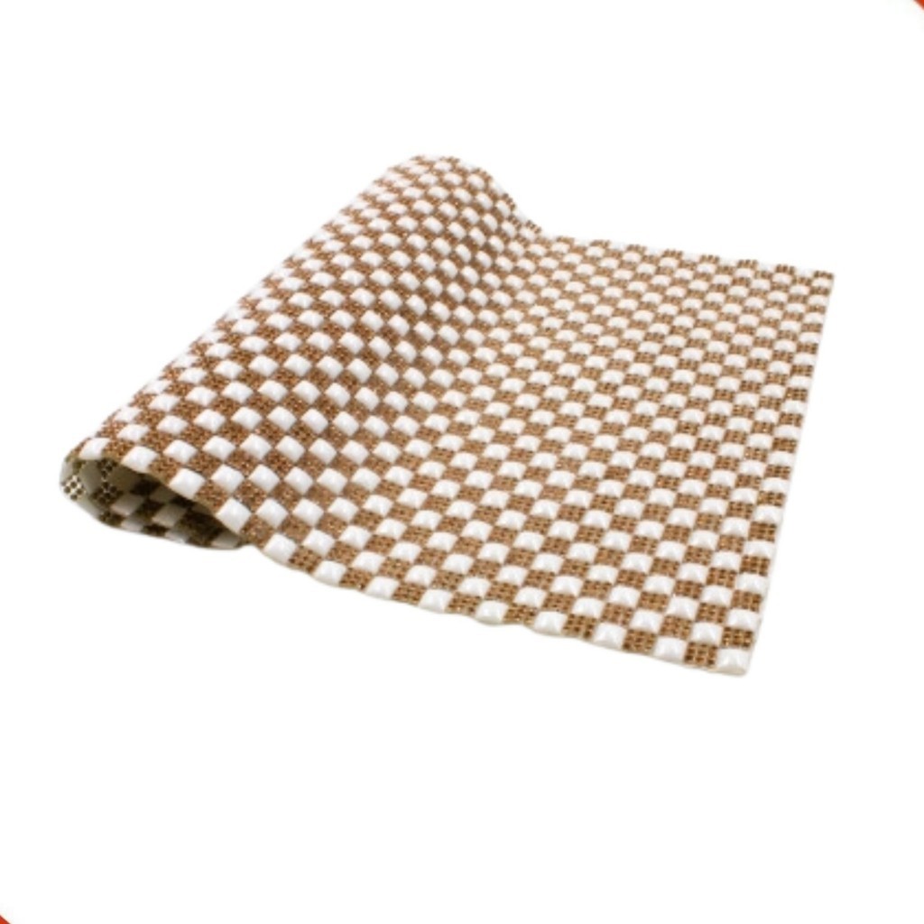 MICRO MANTA QUADRADINHO PEROLA (8MM) E STRASS 24X40CM UNIDADE