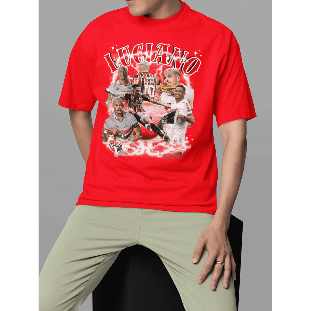 Camiseta Premium Futebol Luciano Sp LuciGol Lançamento 2025 100% Algodão Envio Rápido