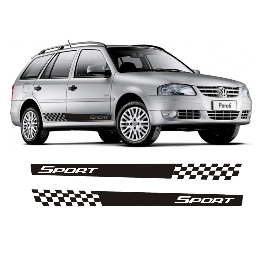 Adesivo Lateral Para Vw Parati Sport G3 G4 Vw Faixa Colante Bolinha Fita Adesiva Tuning
