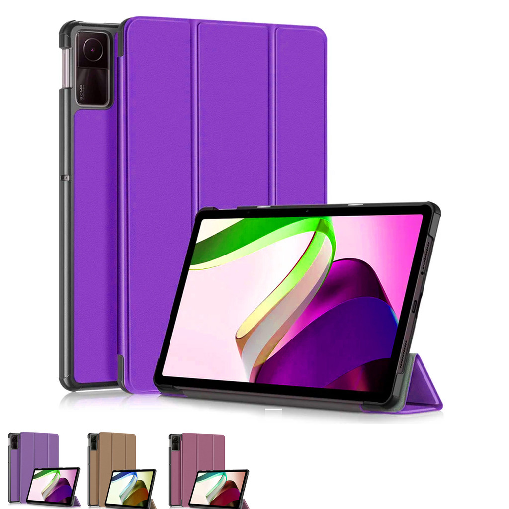 Capa Smart para Xiaomi Redmi Pad 10.6'' Polegadas Com Suporte Slot para Caneta + Película de Vidro 9H + Caneta Touch