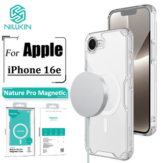 Nillkin Nature Pro Case iPhone 16e Capa Magnética Ultra Fina Luxo Macio TPU Transparente Airbag Traseira À Prova De Choq em Oferta na Shopee