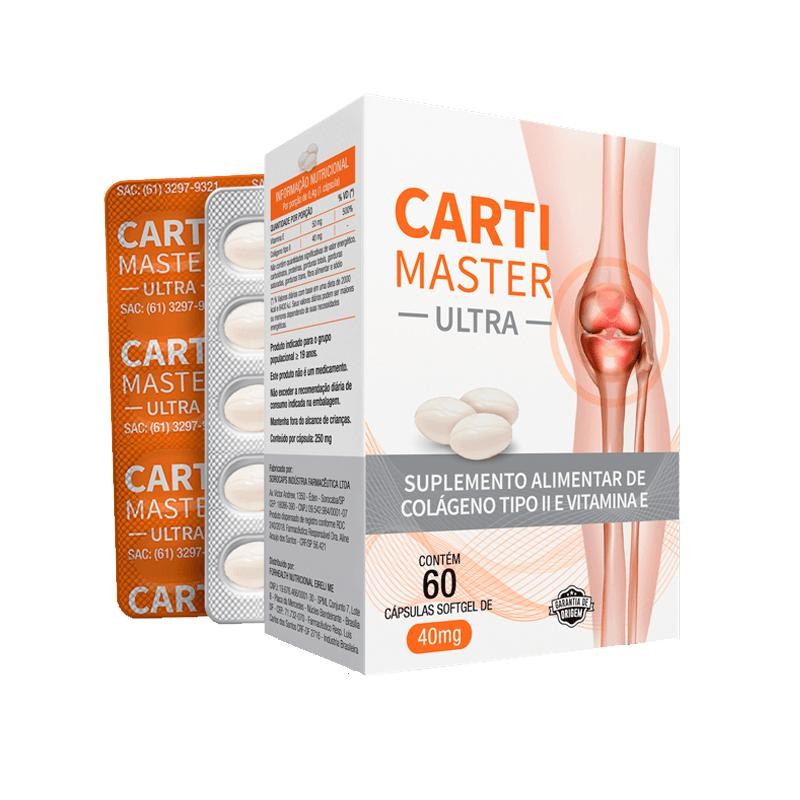 Suplemento Alimentar Carti Master Ultra 60 Cápsulas em Oferta na Shopee