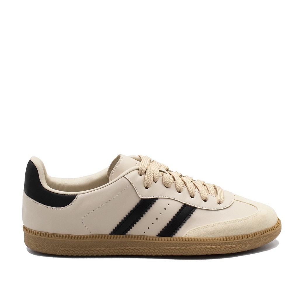 Tênis Casual Duas Listras Andressa Creme - Women Shoes