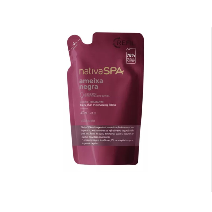 Refil Hidratante Corporal Nativa Spa Ameixa Negra 400ml