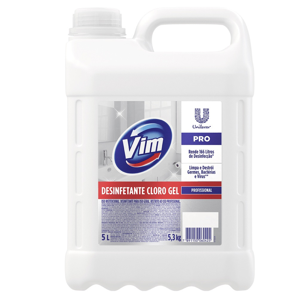 Desinfetante Cloro Gel Original 5L Vim - Home & Living