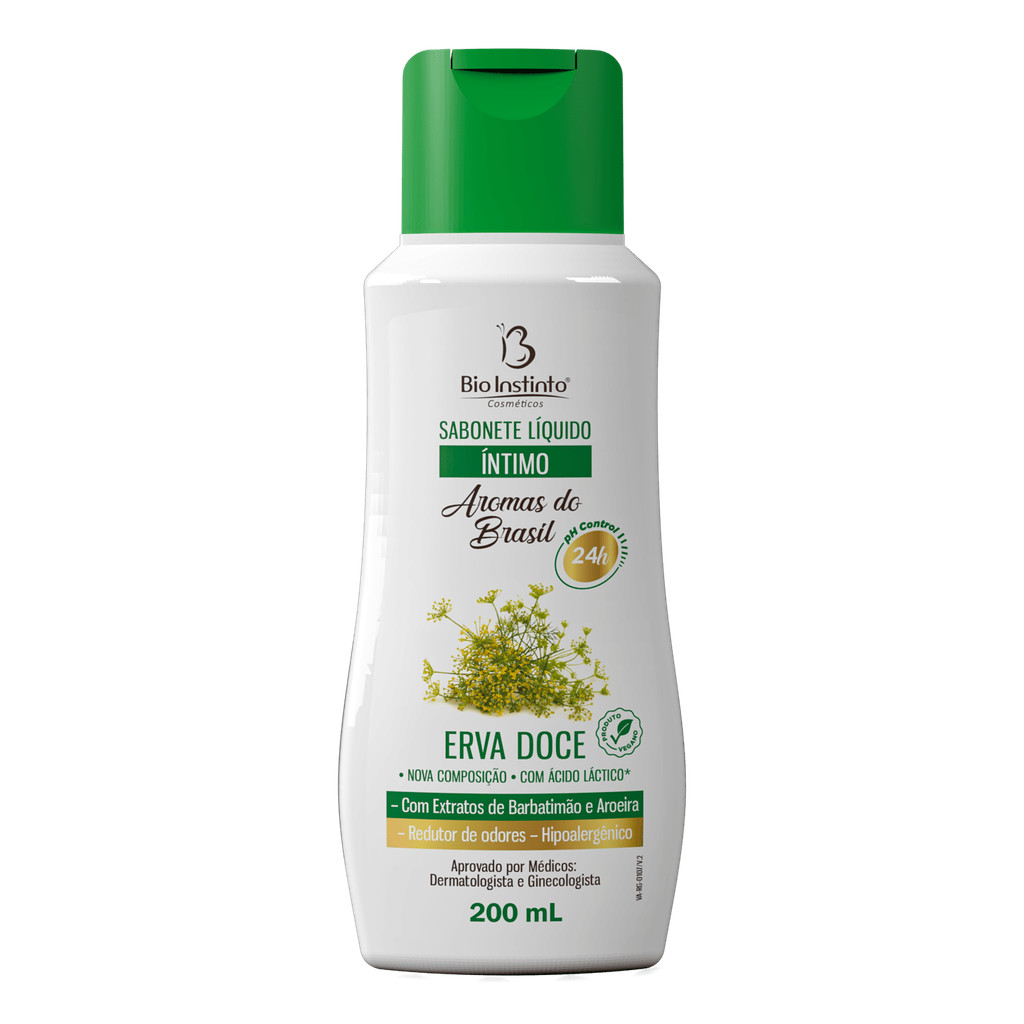 Sabonete Líquido Íntimo Erva Doce 200ml - Bio Instinto em Oferta na Shopee