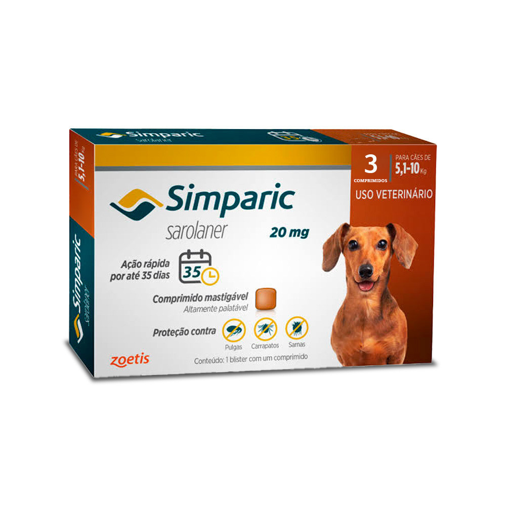 Simparic 20mg 3 Comprimidos: Onde Comprar | BuscaProdutos