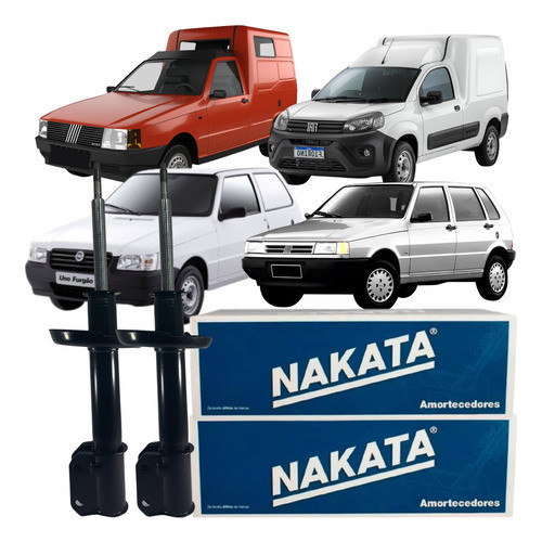 Par Amortecedor Dianteiro Nakata Fiat Uno Mille Fiorino em Oferta na Shopee