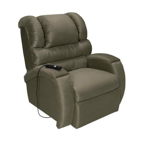 Poltrona do Papai Retrátil e Reclinável com Controle Imperial  Chumbo