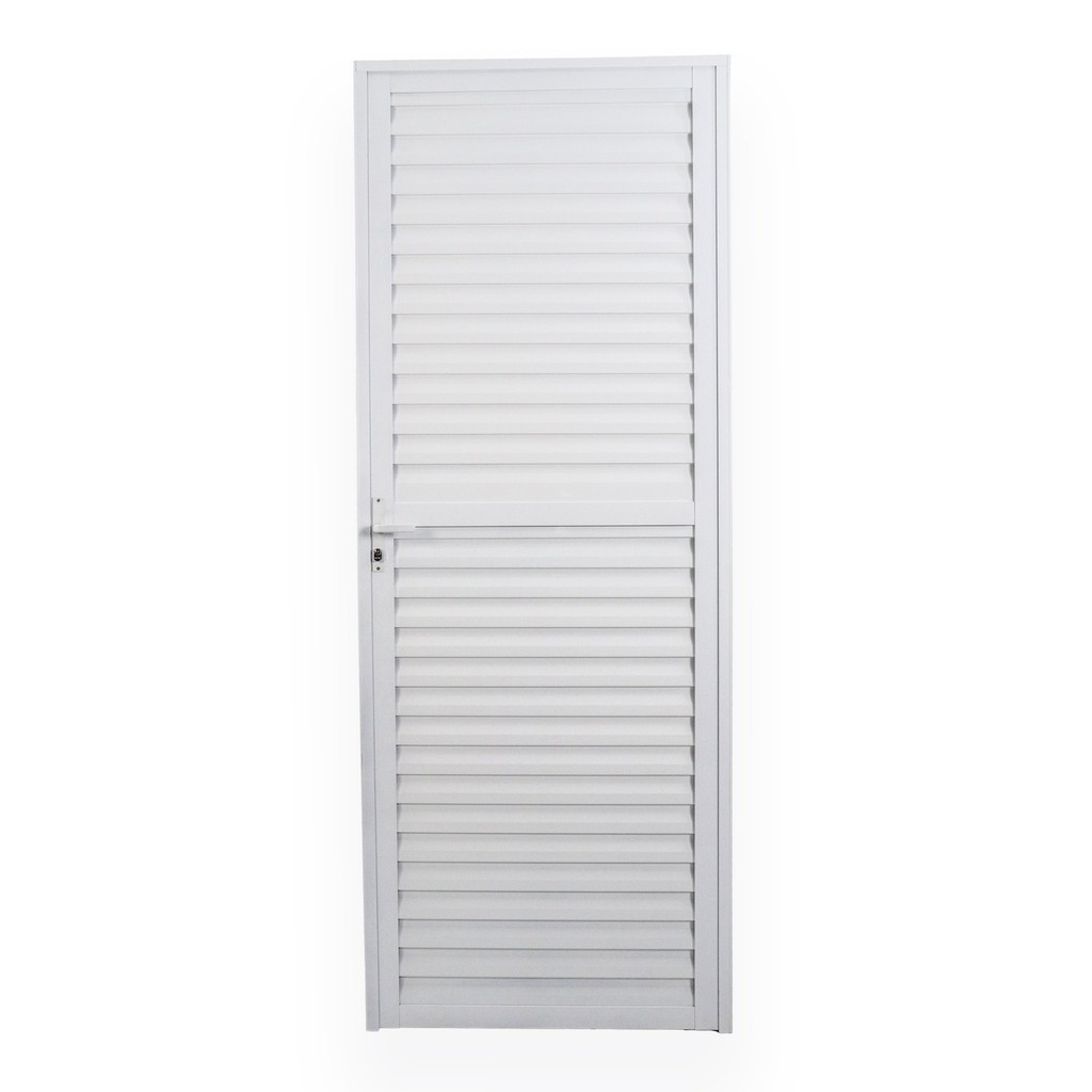 Porta de Alumínio Laminada 210x80cm Soft Plus MGM Direita - Home & Living