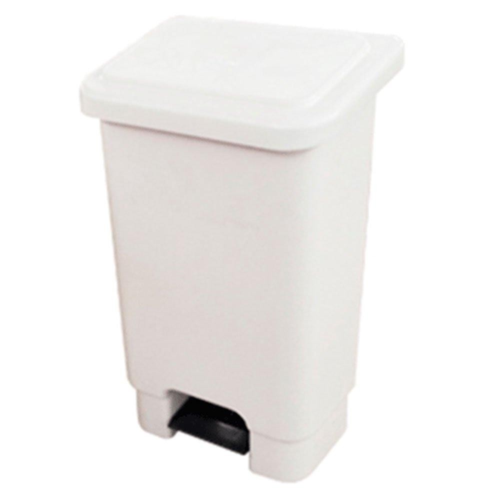 Lixeira Branca 50 Litros Pedal Escola Escritórios Banheiros Hospitais Clinicas -  Lar Plasticos em Oferta na Shopee