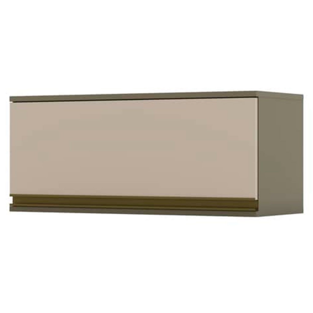 Armário Aéreo Cozinha Évelin 1 Porta Basculante Duna/Cristal - Henn em Oferta na Shopee