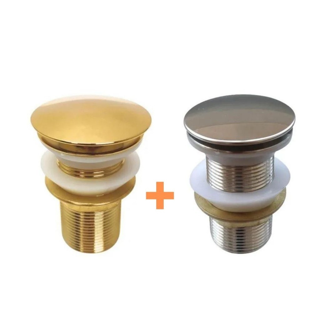 KIT VALVULA GOLD E VALVULA GIN 11/4 PARA CUBAS, BANHEIROS