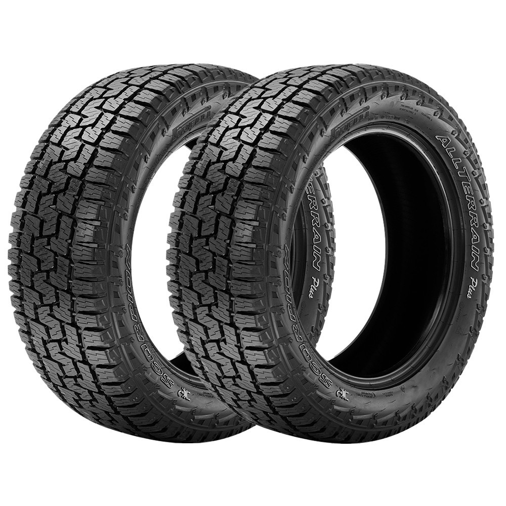 Jogo 2 Pneus Pirelli Aro 18 Scorpion All Terrain Plus 265/60R18 110H Letra Branca