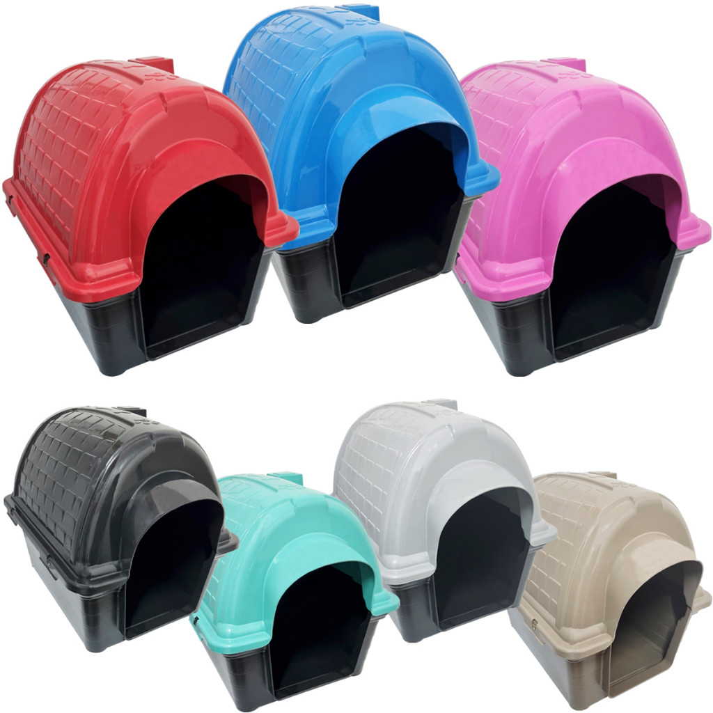 Casinha Casa para Cachorro Cães Plástico Protege Frio Confortável Engate Rápido Furacão Pet Iglu N5