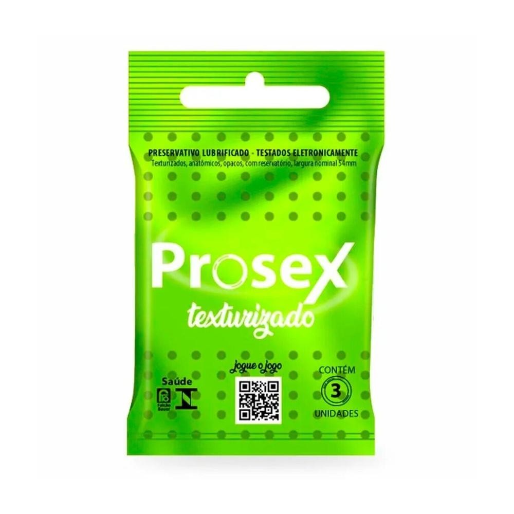 Preservativo Prosex Texturizado Premium 3 Unidades - Health
