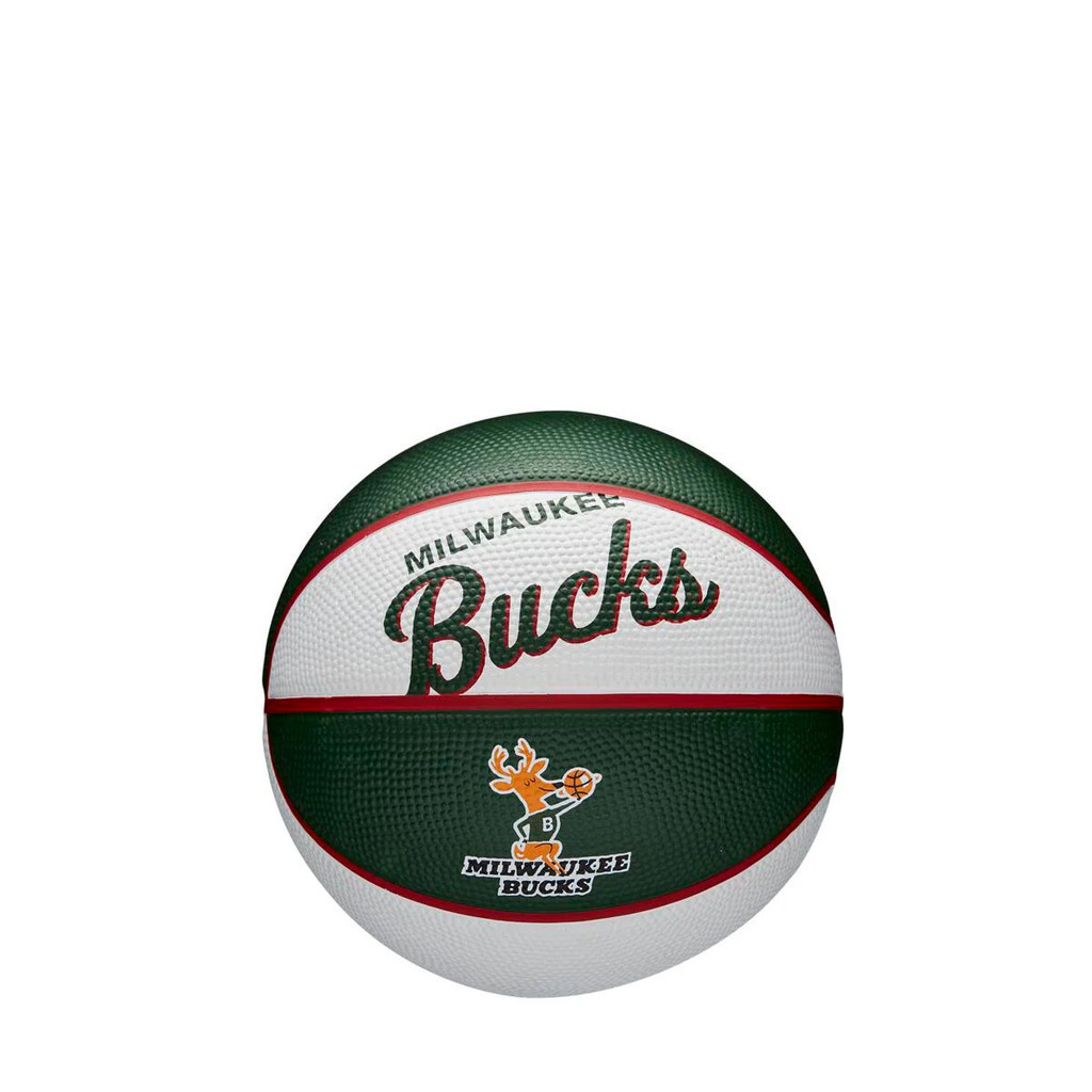 Bola De Basquete Wilson Nba Team Retrô Mini Milkawaukee Bucks