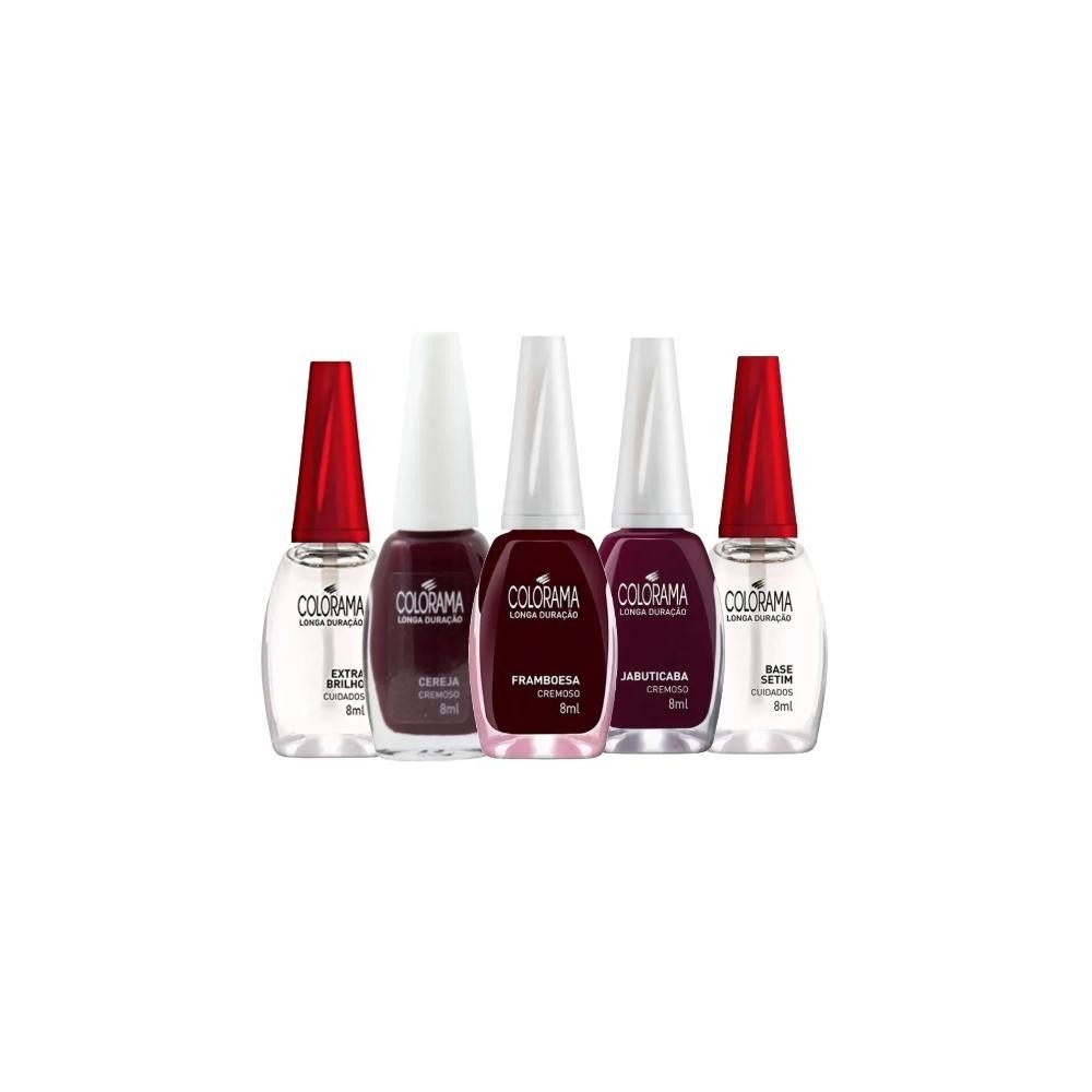 Kit Esmaltes Colorama Cherry (5 unidades) - Beauty
