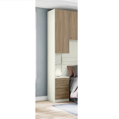 Mesa de Cabeceira Modulada 2 Portas 3 Gavetas Seletto Henn