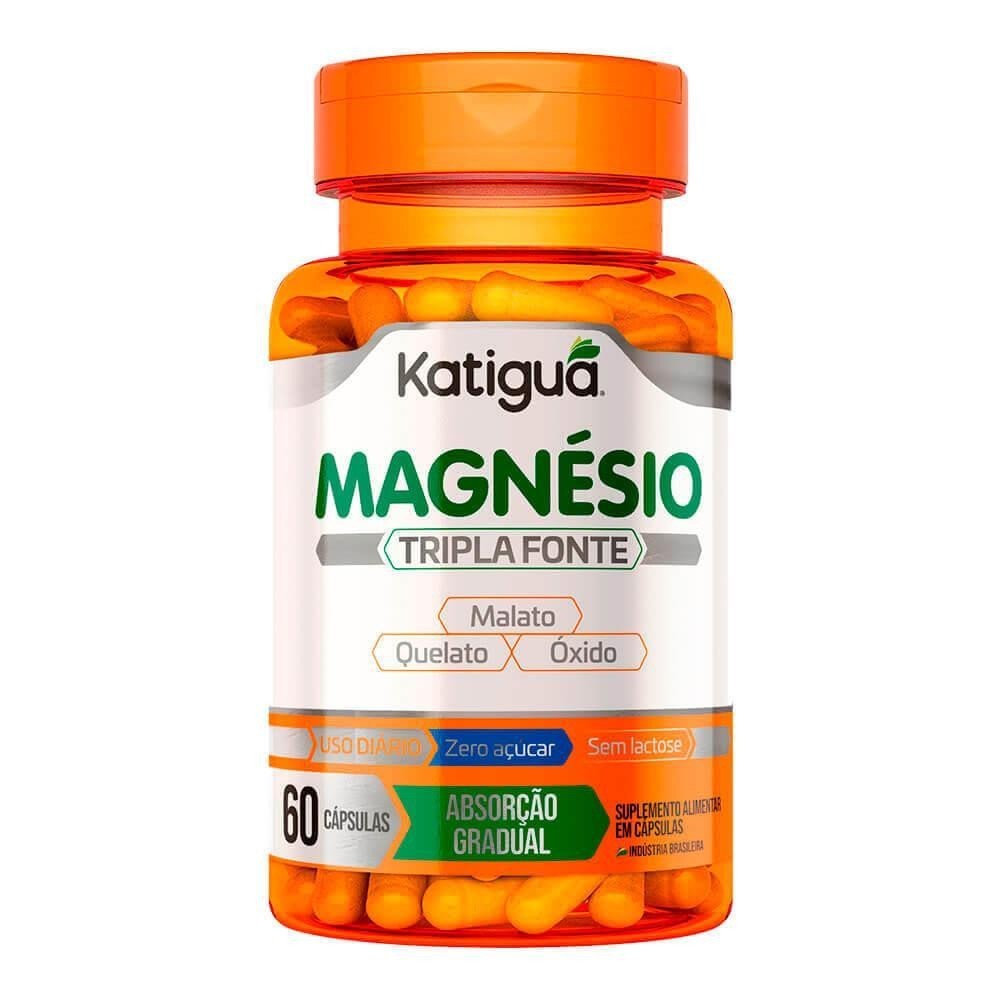 MAGNÉSIO TRIPLA FONTE 500MG COM 60 CÁPSULAS em Oferta na Shopee