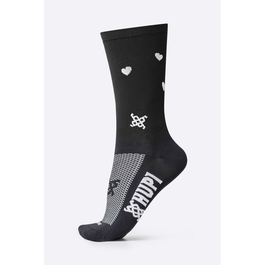 Meia HUPI Small Heart Preto - Men Clothes