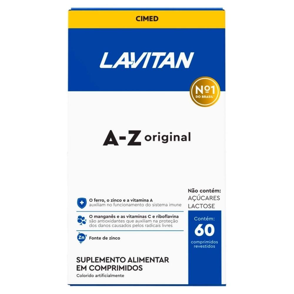 Lavitan A Z Suplemento 60 Cápsulas em Oferta na Shopee